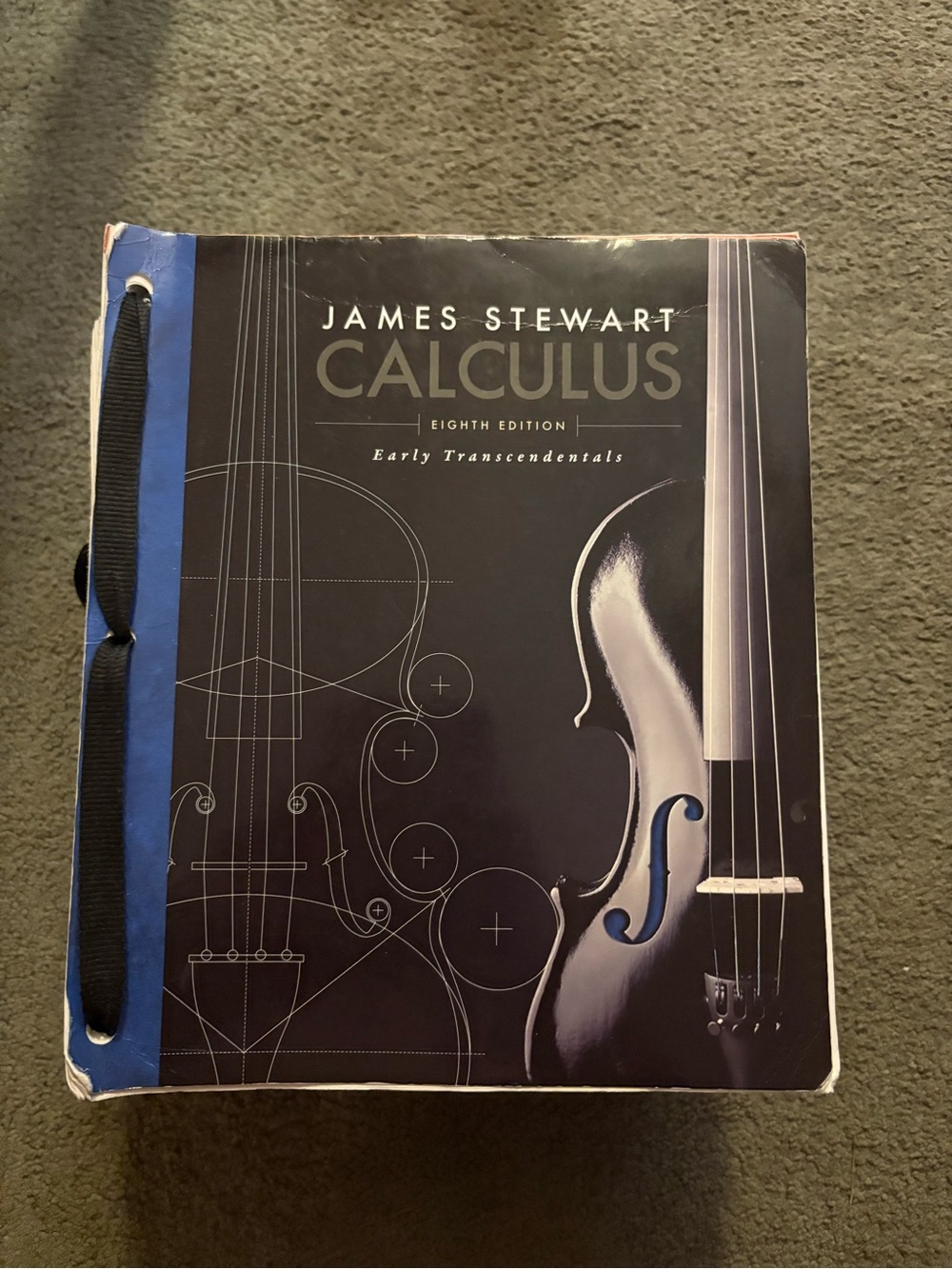 James Stewart Calculus Eighth Edition Textbook - Black & Blue Cover